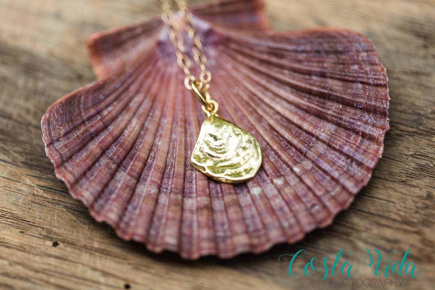 Oyster Shell Charm Necklace