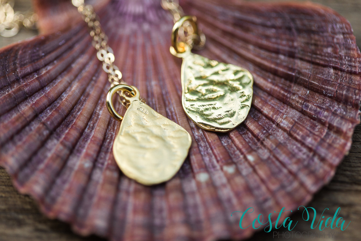 Oyster Shell Charm Necklace