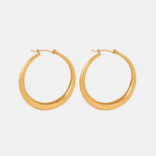 Load image into Gallery viewer, 18K Gold-Plated Hoop Earrings