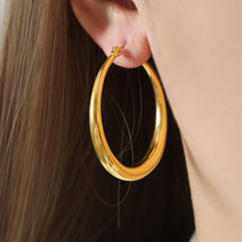 Load image into Gallery viewer, 18K Gold-Plated Hoop Earrings