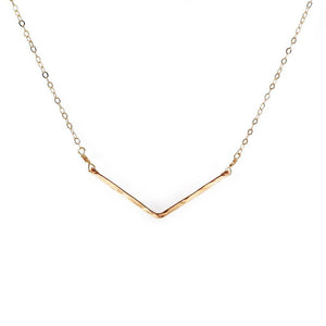 V Shaped Pendant Necklace