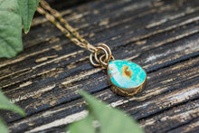 Load image into Gallery viewer, 14k Gold Kingman Turquoise Tear Drop Necklace SOLD