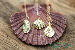 Oyster Shell Charm Necklace